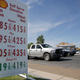 Cars outside a Shell station in Sacramento, California in April 2019.